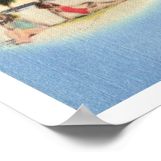 Florida Road Map 20x28 Poster (Hoek)