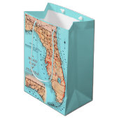 Florida Road Map Medium Cadeauzakje (Voorkant Gekanteld)