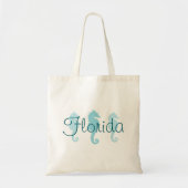 Florida Robin Egg Blue Seahorses Tote Bag (Voorkant)