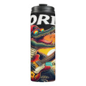 Florida Rock: Alligator Guitar Sunset Thermosbeker (Voorkant)