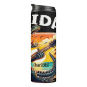 Florida Rock: Alligator Guitar Sunset Thermosbeker (Geroteerd rechts)