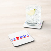 Florida rode hart bier onderzetter (Rechterzijde)