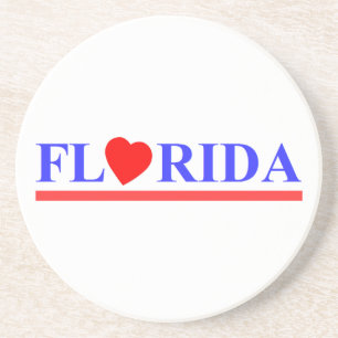 Florida rode hart zandsteen onderzetter