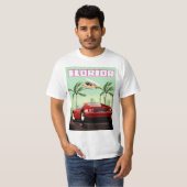 Florida rode retro sportwagen t-shirt (Voorkant volledig)