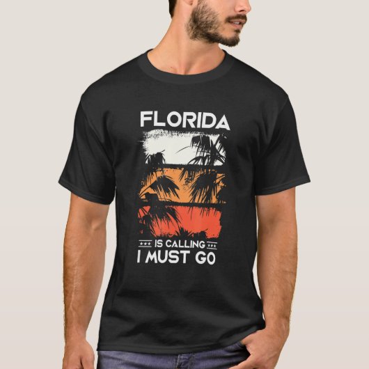 Florida roept dat ik moet gaan reizen vakantie t-shirt (Voorkant)