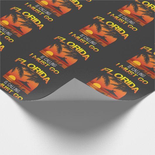 Florida roept de zomervakantie op cadeaupapier (Hoek)