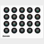 Florida roept en ik moet gaan Retro palmbomen Ronde Sticker (Vel)