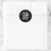 Florida roept en ik moet gaan Zomerstemming Flor Ronde Sticker (Tas)