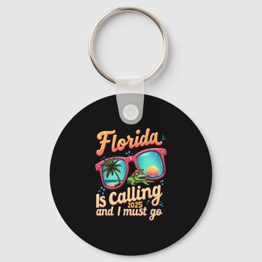Florida roept en ik moet gaan Zomerstemming Flor Sleutelhanger (Voorkant)