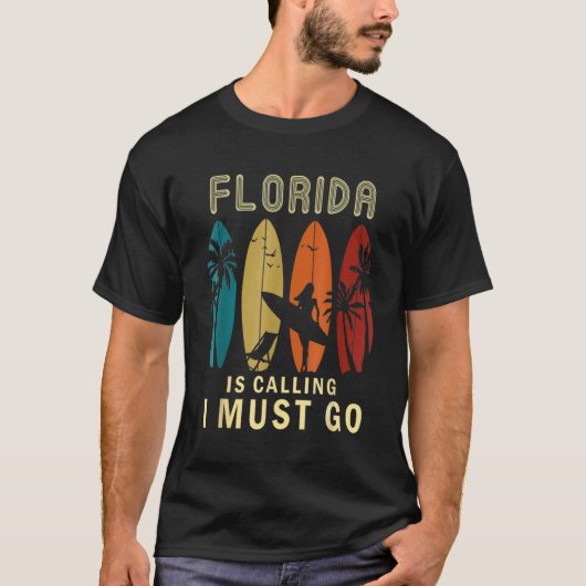 Florida roept me op naar Florida Summer Vacati T-shirt (Voorkant)