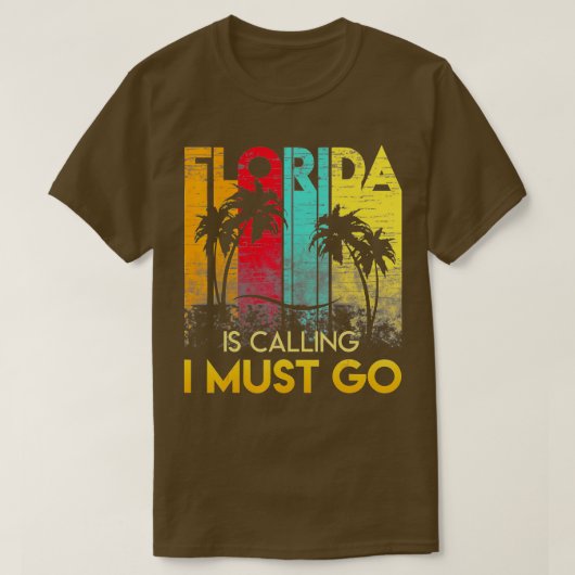 Florida roept me op naar Shirt  zomer (Design voorkant)