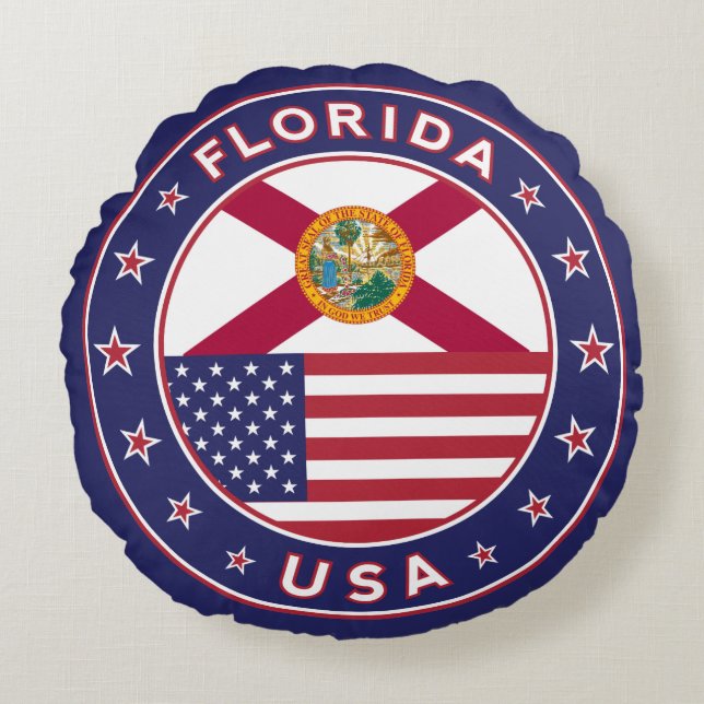 Florida Rond Kussen (Voorkant)