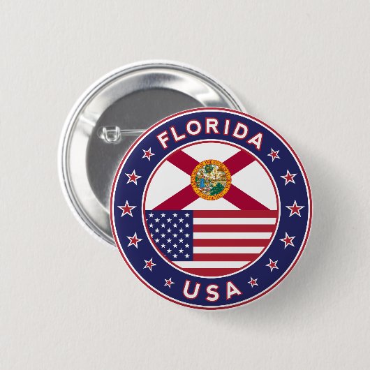 Florida Ronde Button 5,7 Cm (Voorkant /achterkant)