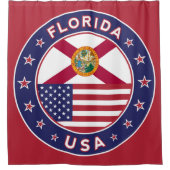 Florida, rood, douchegordijn (Voorkant)