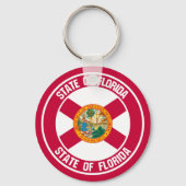 Florida Round Emblem Sleutelhanger (Voorkant)