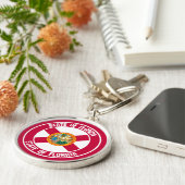 Florida Round Emblem Sleutelhanger (Zijkant)