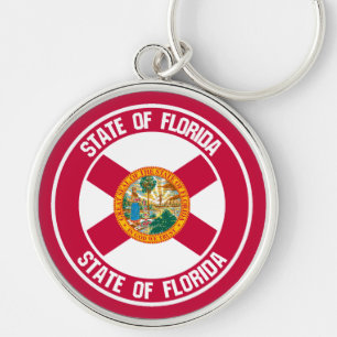 Florida Round Emblem Sleutelhanger