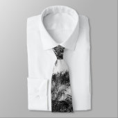 Florida Royal Palm Trees Black & White Photography Stropdas (Gebonden)