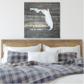 Florida Rustic Stretched Canvas Print (Insitu (Slaapkamer))