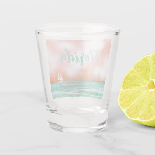 Florida Sailing Shot Glas (Achterkant)