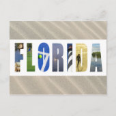 Florida Sand Beach Travel Photo Briefkaart (Voorkant)