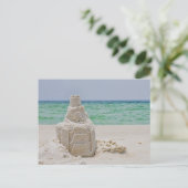 Florida Sand Castle Briefkaart (Staand voorkant)
