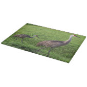 Florida Sand Hill Cranes Cutting Board Snijplank (Hoek)