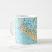  Florida - Sanibel Captiva Nautical Chart Mug Koffiemok (Voorkant links)