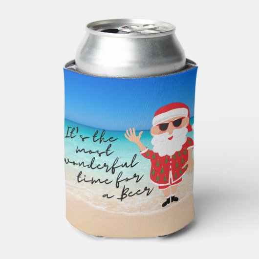 Florida Santa mooiste tijd voor een biertje Blikjeskoeler (Blikje Voorkant)