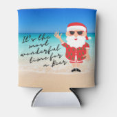 Florida Santa mooiste tijd voor een biertje Blikjeskoeler (Voorkant)