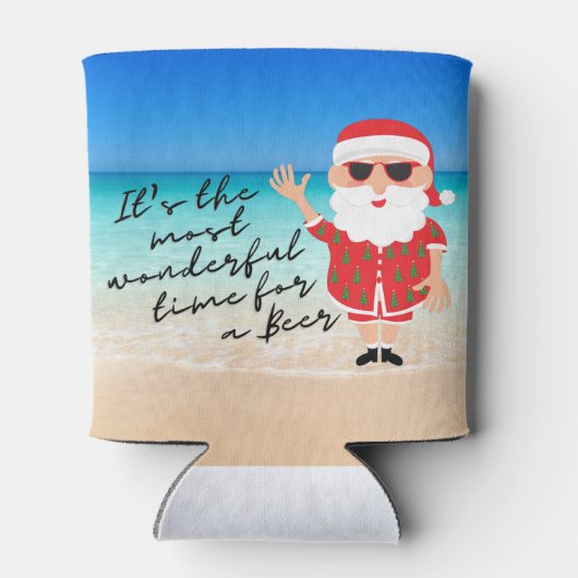 Florida Santa mooiste tijd voor een biertje Blikjeskoeler (Achterkant)