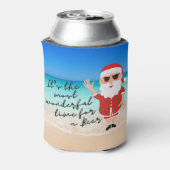 Florida Santa mooiste tijd voor een biertje Blikjeskoeler (Blikje Achterkant)
