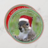 Florida Santa Squirrel™ is een feestelijke feestda Kaart (Voorkant / Achterkant)