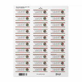 Florida Santa Squirrel™ zegt gelukkigste Feestdage Etiket (Full Sheet)