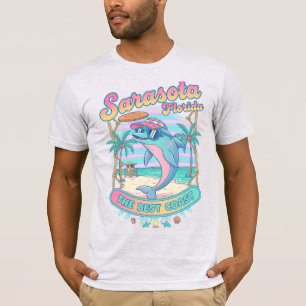 Florida Sarasota Beach Kustreis Dolfijn Vibes T-shirt