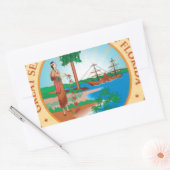 FLORIDA Sate Seal Rechthoekige Sticker (Envelop)