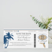 Florida Save the Date Boarding Pass (Staand voorkant)
