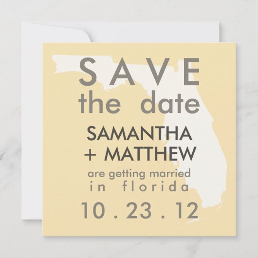 Florida Save the Date Kaarten (Voorkant)