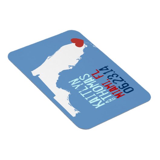 Florida Save the Date -  stad Magneet (Rechterzijde)