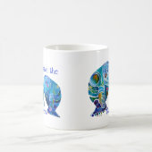 Florida Save the Manatees in Vivid Blues Koffiemok (Center)