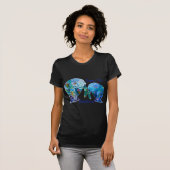 Florida Save the Manatees in Vivid Blues T-shirt (Voorkant volledig)
