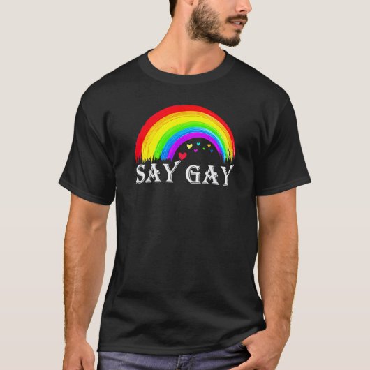 Florida Say Gay Everyday Protect Queer Protect Tra T-shirt (Voorkant)