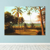 Florida Scene, beroemd kunstwerk van Albert Bierst Canvas Afdruk (Insitu (Houten vloer))