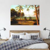 Florida Scene, beroemd kunstwerk van Albert Bierst Canvas Afdruk (Insitu (Slaapkamer))