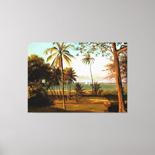 Florida Scene, beroemd kunstwerk van Albert Bierst Canvas Afdruk (Voorkant)