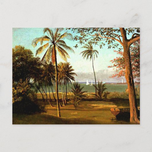 Florida Scene van Albert Bierstadt Briefkaart (Voorkant)