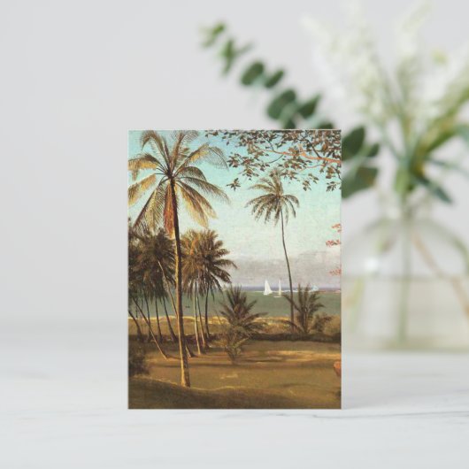 Florida Scene van Albert Bierstadt Briefkaart (Staand voorkant)