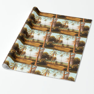 Florida Scene van Albert Bierstadt Cadeaupapier
