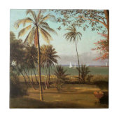 Florida Scene van Albert Bierstadt Tegeltje (Voorkant)