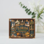 Florida-schaduwdoos 3D-figuur Staat Briefkaart (Staand voorkant)